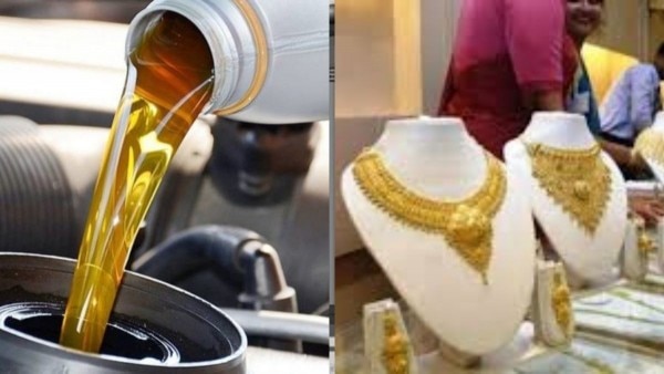 महंगे डॉलर से पेट्रोलिमय और गोल्ड का इम्पोर्ट बिल बढ़ जाता है. सांकेतिक तस्वीर (साभार:आजतक) Oil Gold