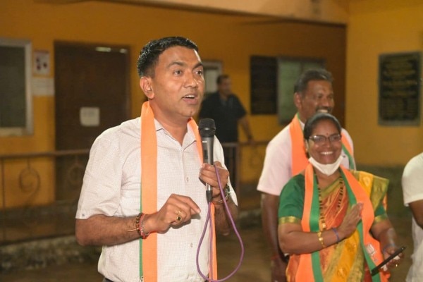 सेंक्वेलिम सीट पर जीते प्रमोद सावंत. फोटो- आजतक Pramod Sawant, Sanquelim, Goa