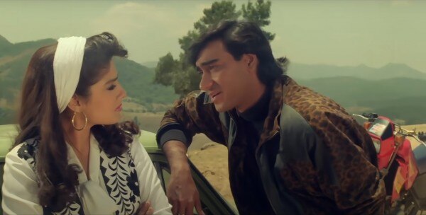 'दिलवाले' में अजय और रवीना 'दिलवाले' में अजय और रवीना