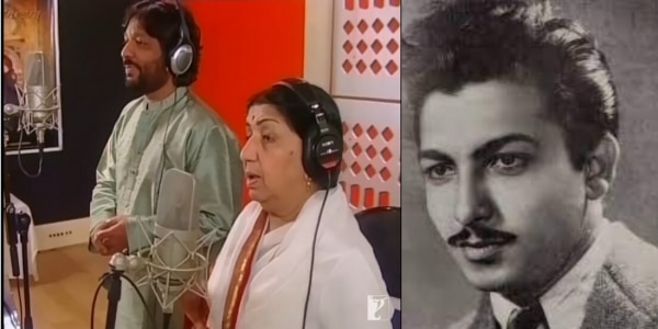 बायें हैं तेरे लिए गाने की रिकॉर्डिंग के दौरान रूप कुमार राठौर और लता मंगेशकर. दायें हैं संगीतकार मदन मोहन बायें हैं तेरे लिए गाने की रिकॉर्डिंग के दौरान रूप कुमार राठौर और लता मंगेशकर. दायें हैं संगीतकार मदन मोहन