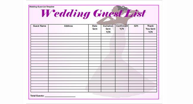 Create your guest list Create your guest list