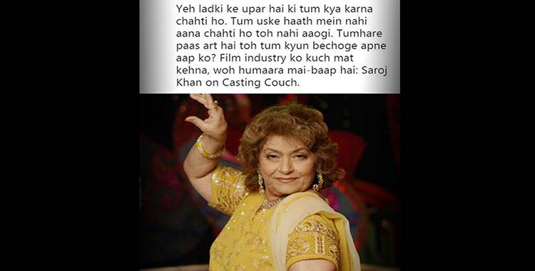 Saroj Khan Apologises For Comments On Telegu Film Industry Casting