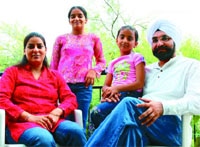Tejinder Pal Singh with family