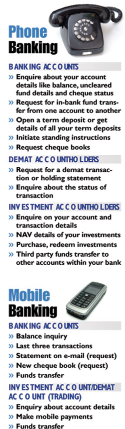 Phone &mobile banking