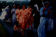 Nuns enjoy the rains in Goa