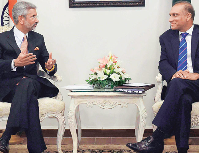 S Jaishankar and Aizaz Chaudhry