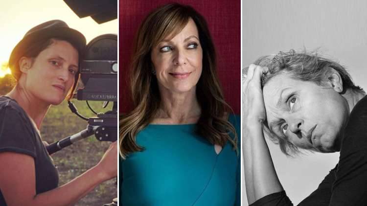 From left, Rachel Morrison, nominee Best Cinematography, Alison Janney, Best Actress in a Supporting Role and Frances McDormand, Best Actress. Photo Courtesy Instagram