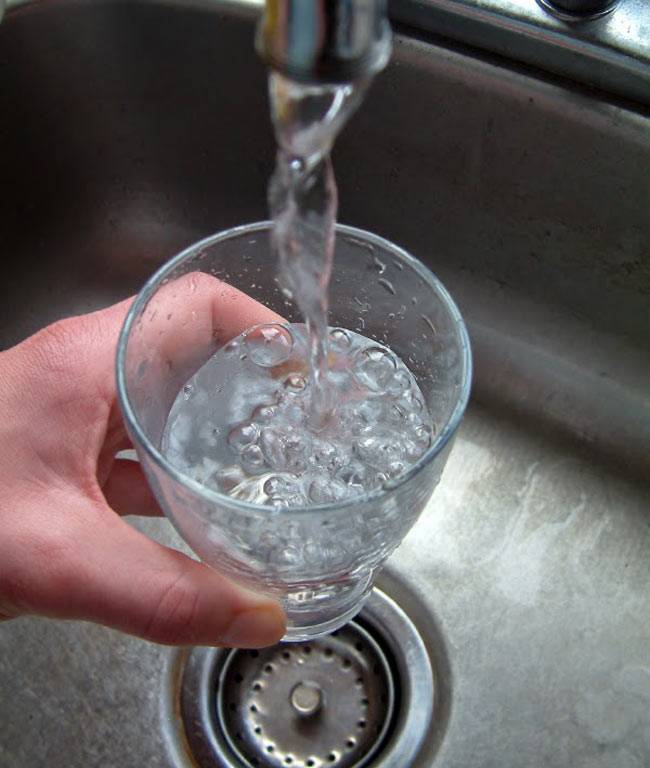 Salt and tap water together unfit for cooking