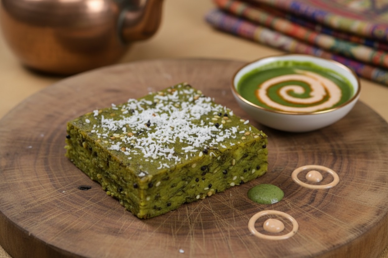 क्रिस्पी पालक और धनिया वड़ी