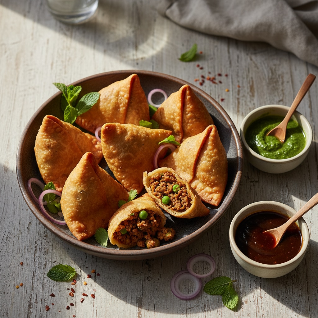 कीमा समोसा