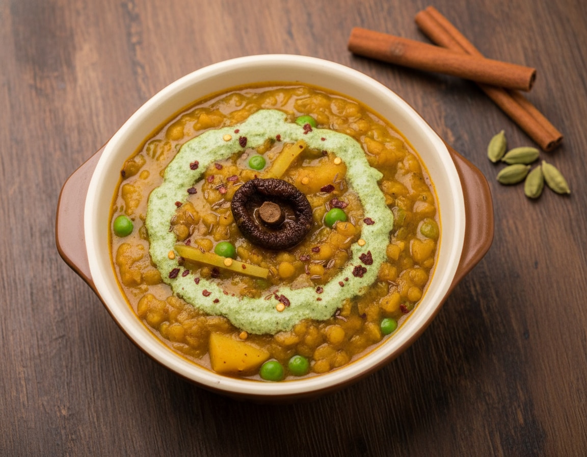 फूलगोभी मटरशुति दिये भजा मुंगदाल