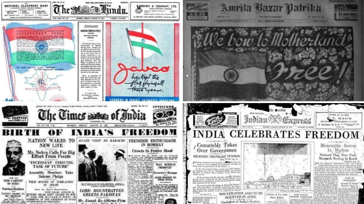 Archived In History: The Front Page On 15 August 1947