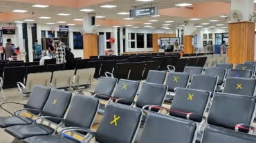 Imphal airport has resumed operations. Photo: Twitter/@AAI_Official