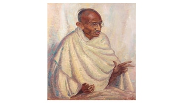 The Only Portrait Gandhi Sat For