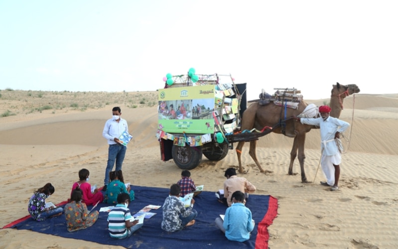 How Camels, Boats and Bullock Carts Are Bringing Books to Rural India