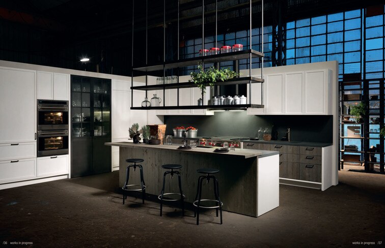 Industrial-style kitchen
