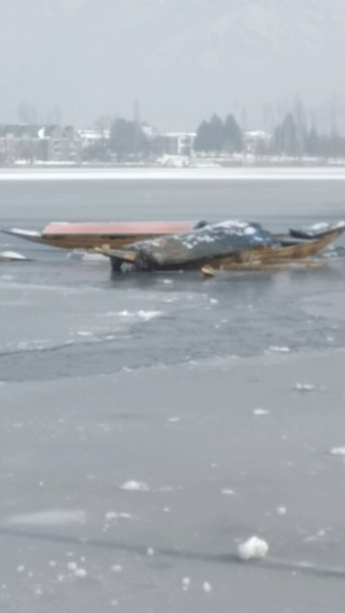 श्रीनगर में पारा माइनस 7.8 पहुंचा, जम गई डल झील