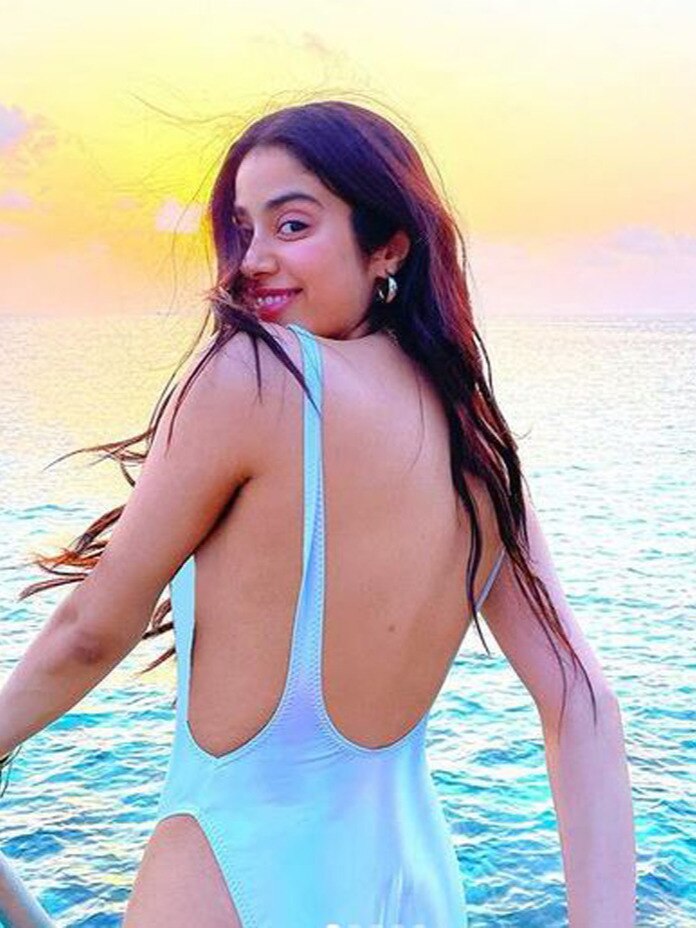 Janhvi Sizzles in a bikini and monokini