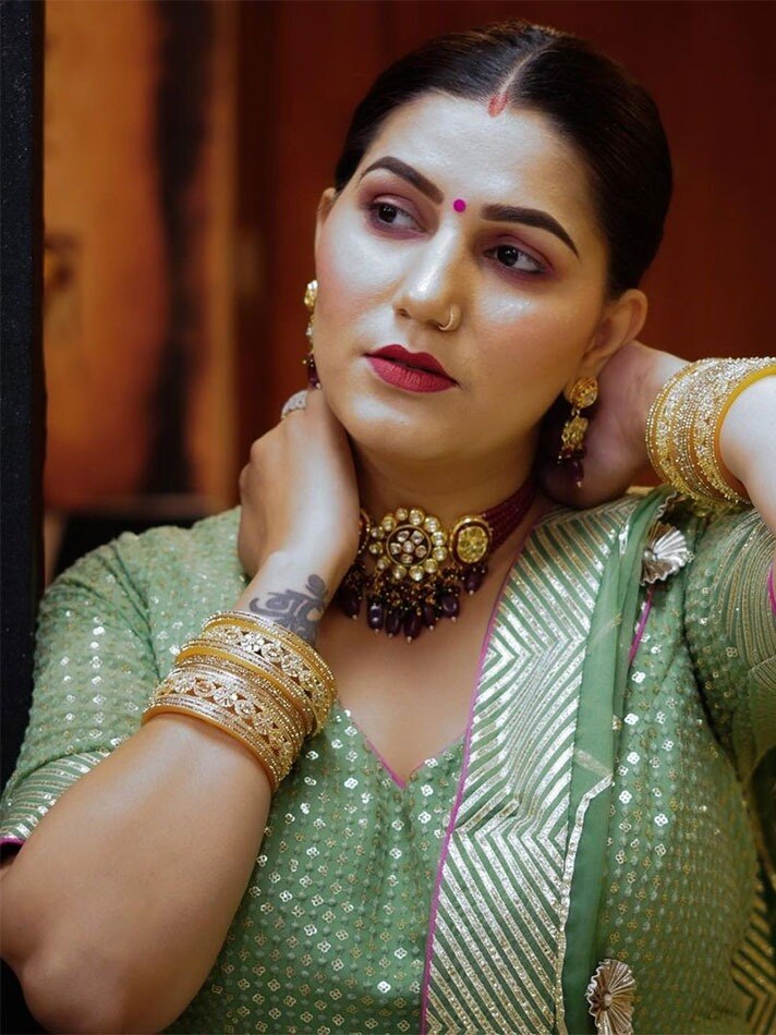 सपना चौधरी का लहंगा कलेक्शन