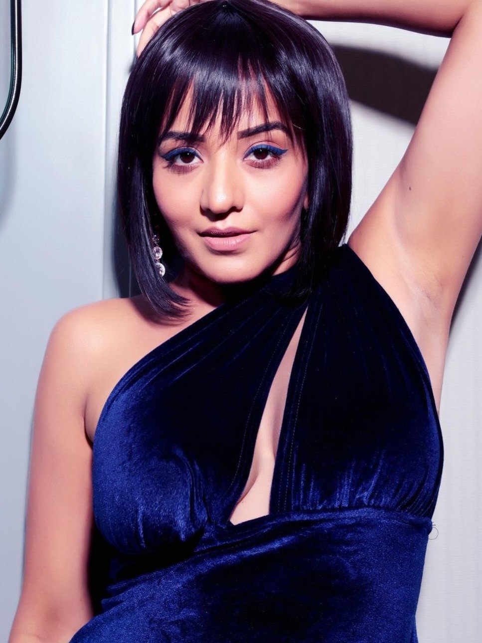 ভেলভেট ড্রেসে 'হট' মোনালিসা, দেখুন