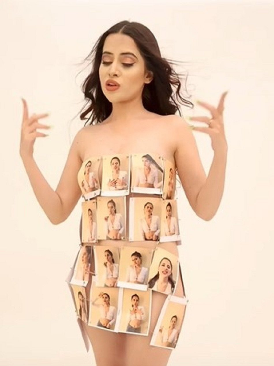 उर्फी जावेद ने नहीं पहने कपड़े, ऐसे छुपाया तन