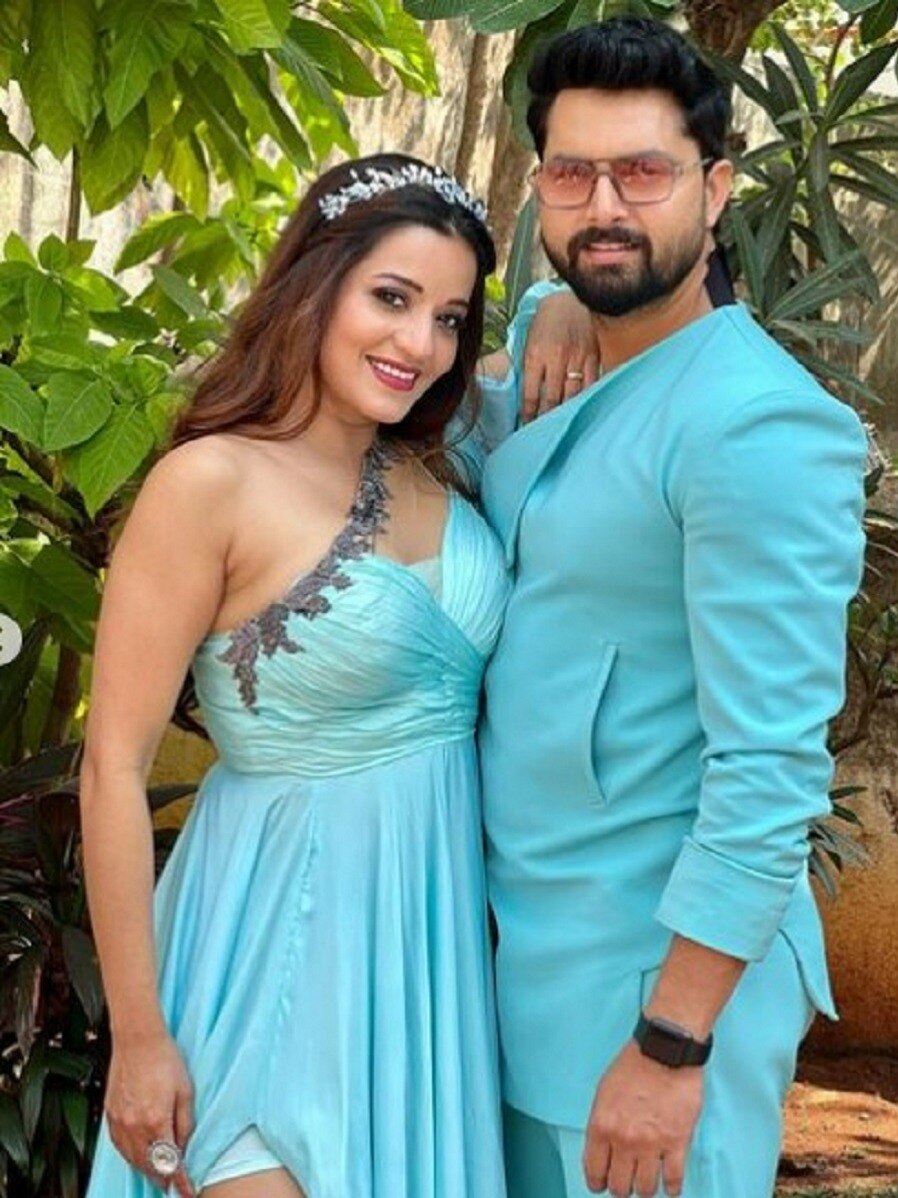 भूल भुलैया की धुन पर मोनालिसा ने पति संग शेयर किया वीडियो