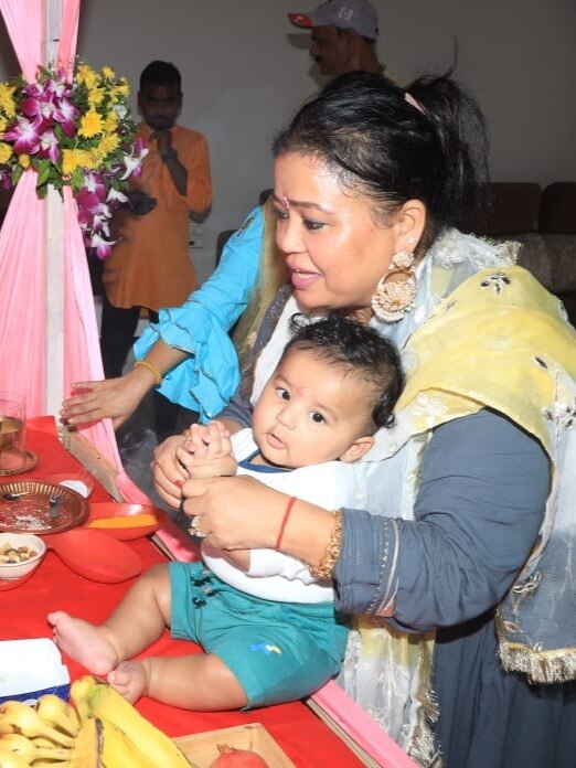 भारती सिंह के बेटे ने किया बप्पा का वेलकम