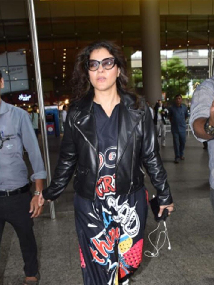 रणवीर के कपड़े पहनकर आ गईं काजोल?