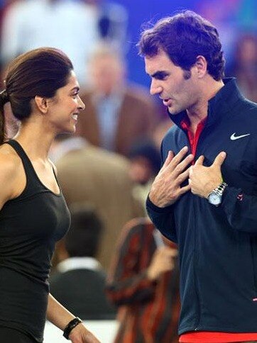 जब दीपिका संग फेडरर ने खेला था टेनिस