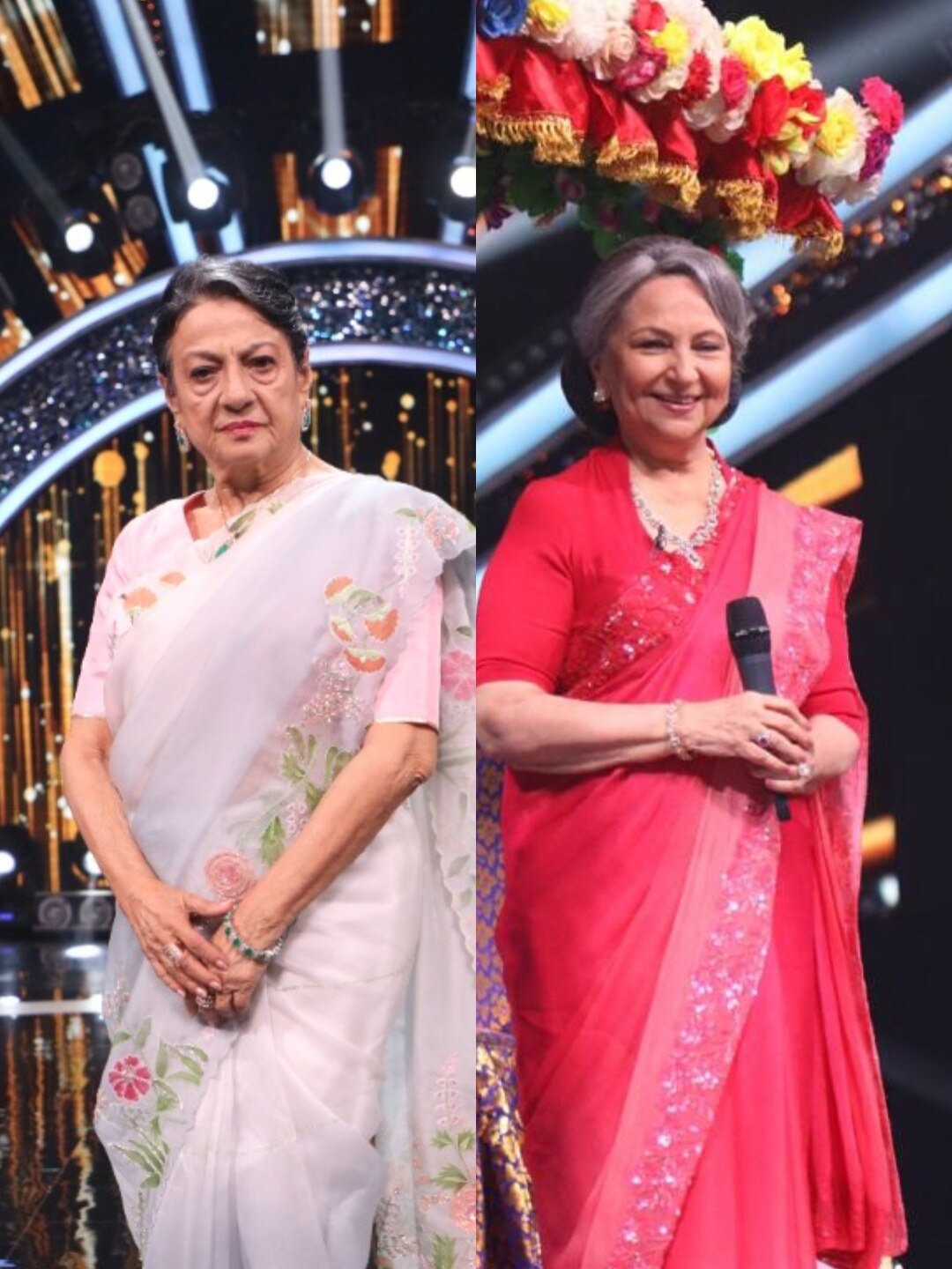 Tanuja and Sharmila on Indian Idol 13