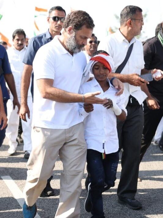 राहुल गांधी ने बच्चों के साथ लगाई रेस, देखें वीडियो