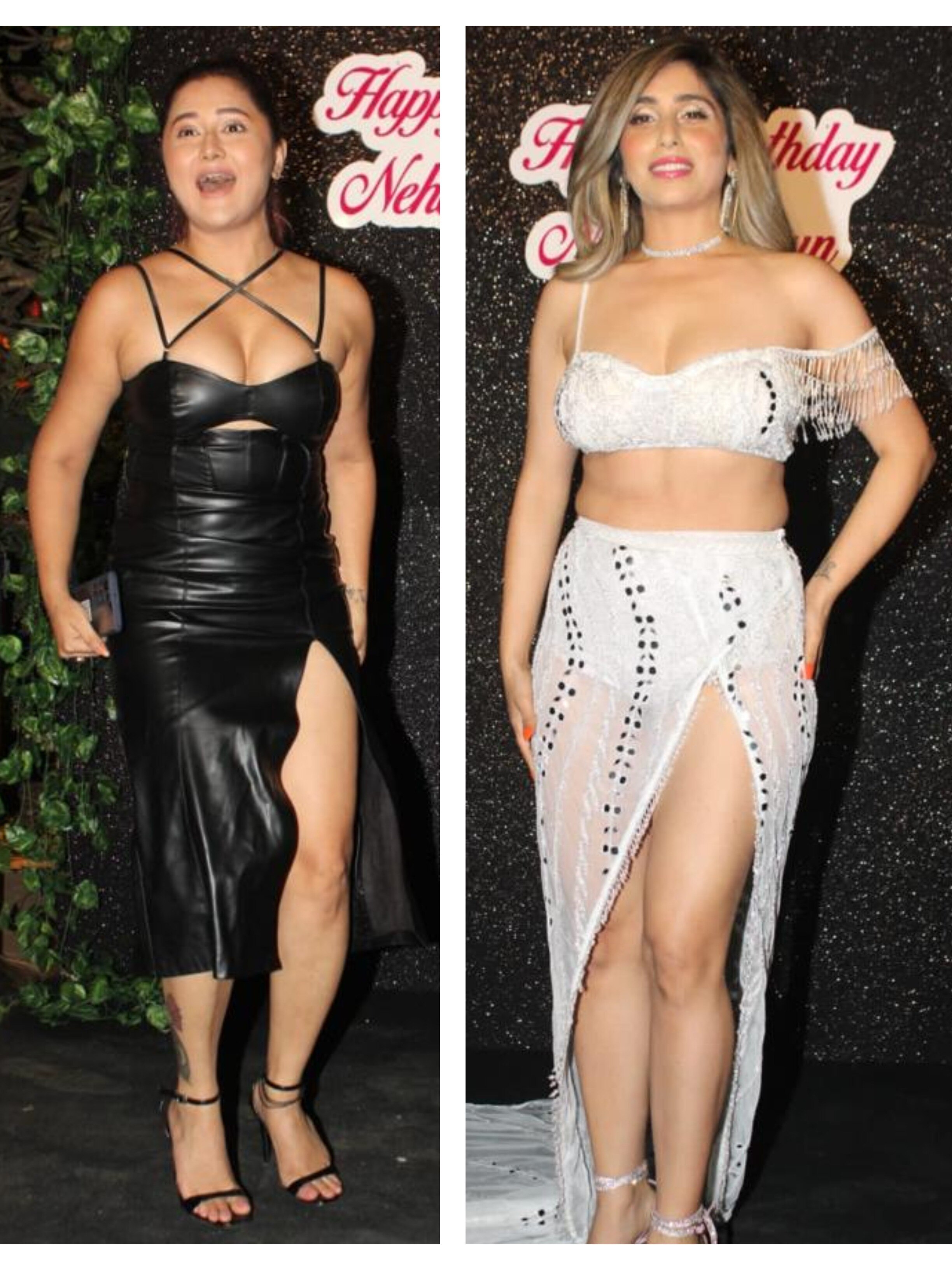 पार्टी में नेहा भसीन-रश्मि देसाई का बोल्ड अंदाज, पहनी इतनी टाइट ड्रेस