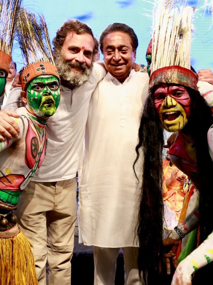 VIDEO: कमलनाथ, गहलोत के साथ राहुल ने किया डांस 