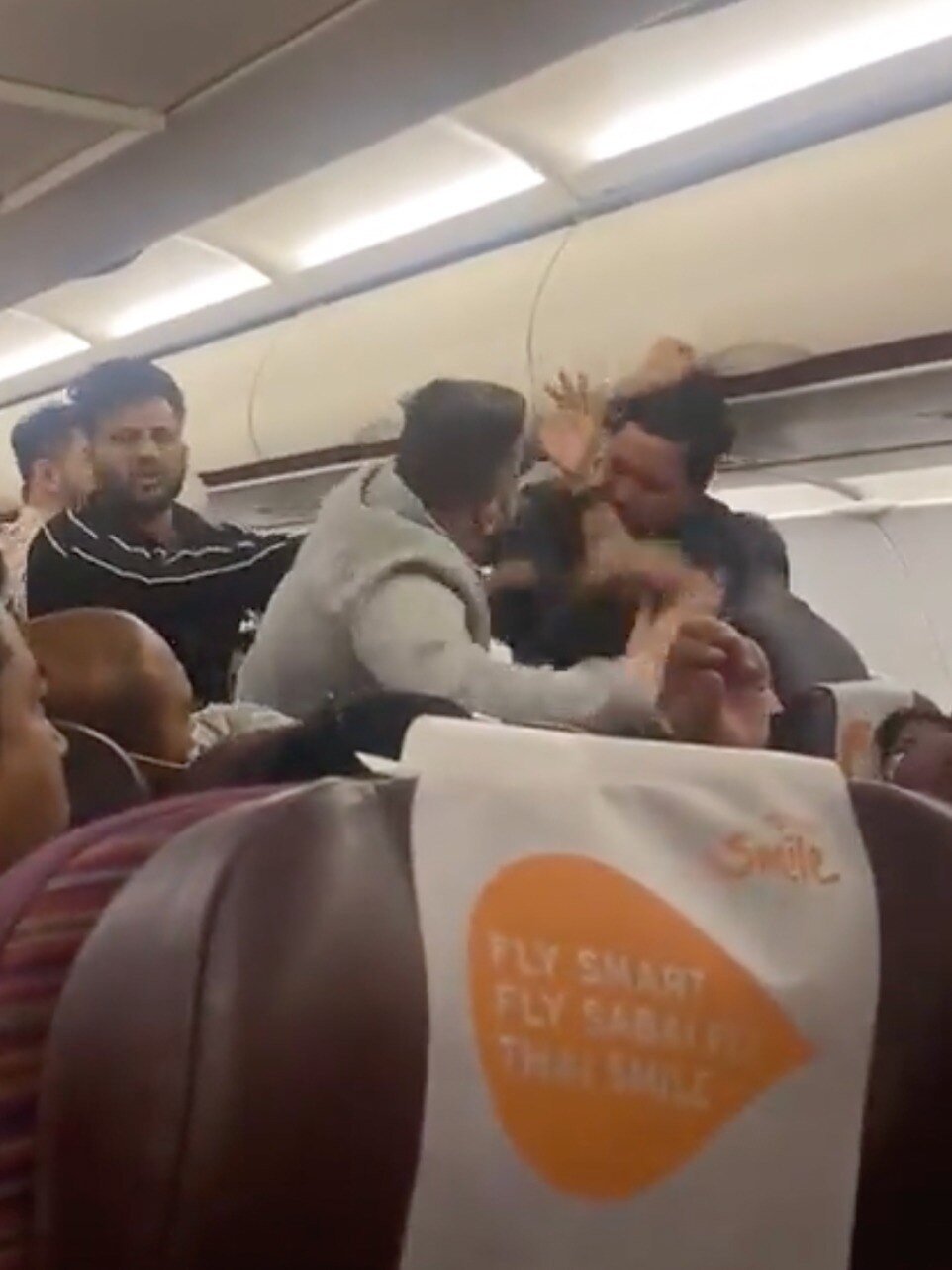 Viral Video: Mid-Air Fight On Bangkok To India Flight