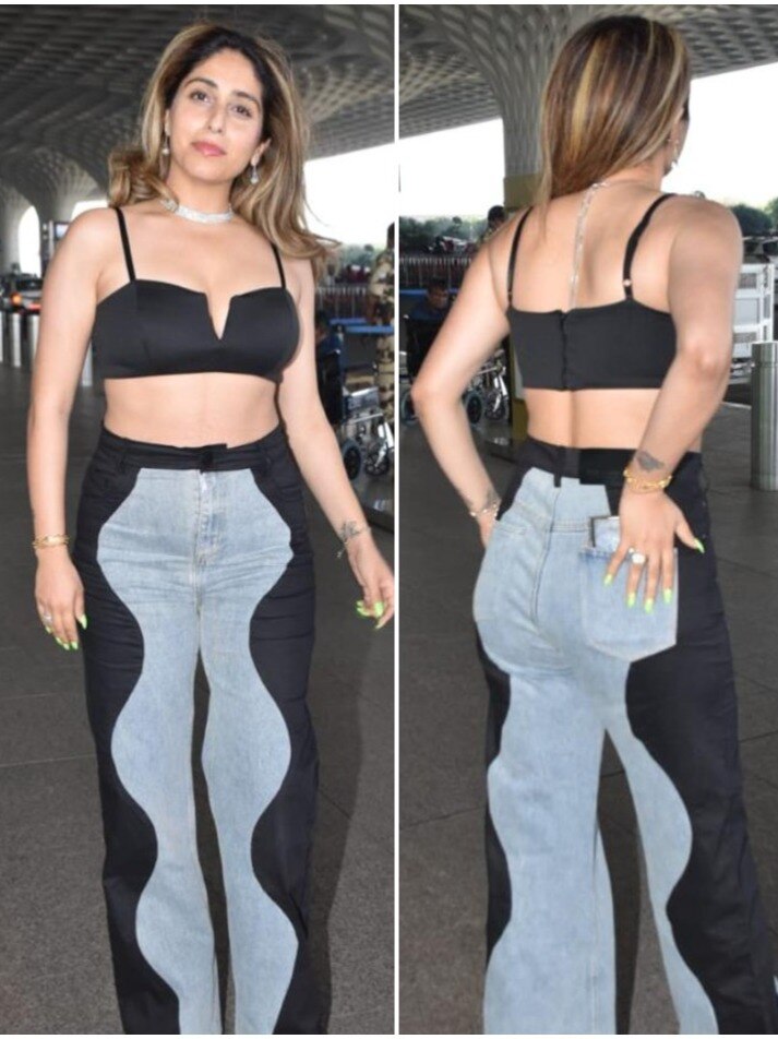 नेहा भसीन ने अतरंगी जींस में मारी एयरपोर्ट पर एंट्री, हो गईं ट्रोल