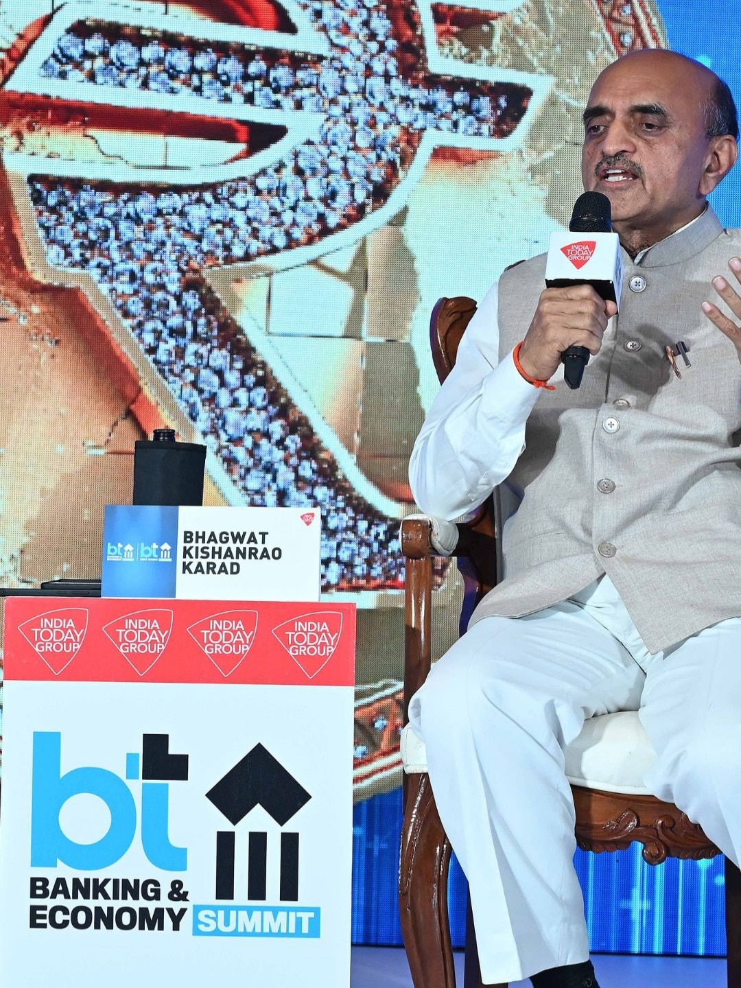 Dr Bhagwat Karad on Loan defaulters, NPA’s, Allegation of Modi Govt’s Privatisation Push At BT Banking Summit 