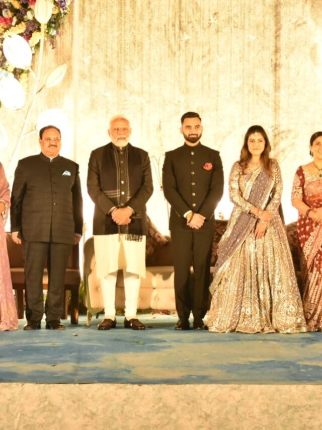 ऐसा कौन बचा जो जेपी नड्डा के बेटे-बहू की रिसेप्शन पार्टी में नहीं आया