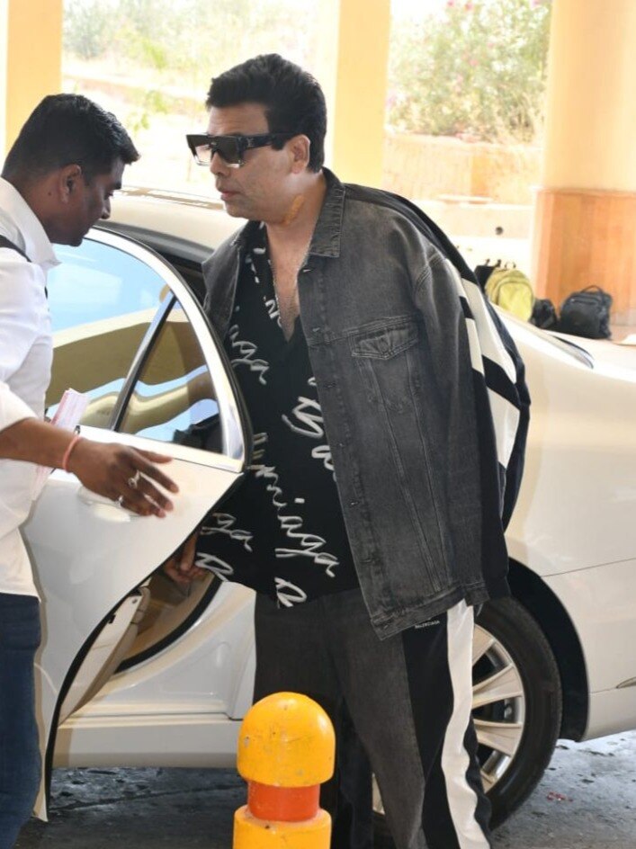 करण जौहर के गले में लगा बैन्डेज, फैन्स ने पूछा- जैसलमेर में ऐसा क्या हुआ? 