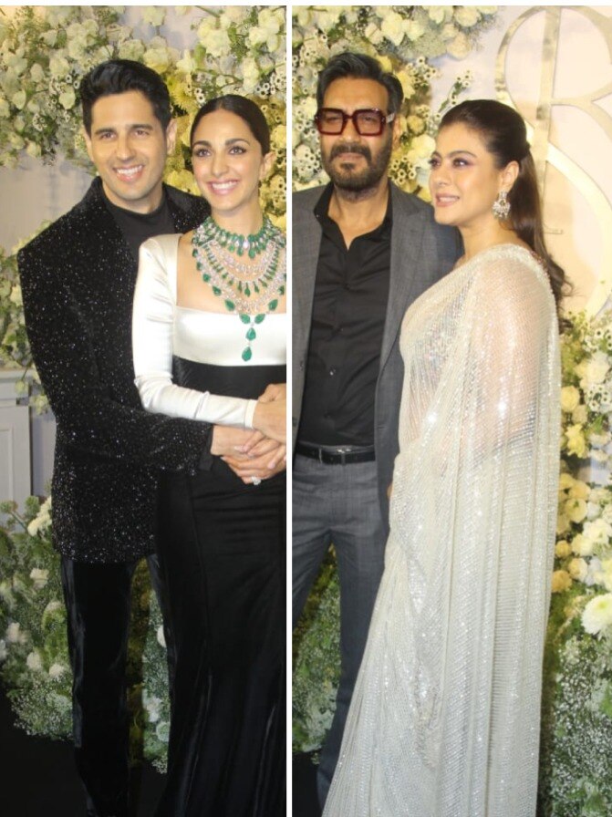 सिद्धार्थ-कियारा के गले लगकर सितारों ने दी बधाई, रिसेप्शन की Inside Photos