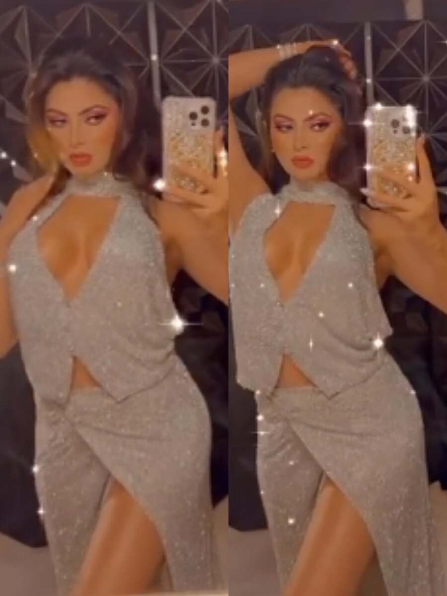 सिल्वर रिवीलिंग ड्रेस में दिखीं उर्वशी, बोलीं- वो सिर्फ मुझसे प्यार करता है, फैन्स हुए सरप्राइज