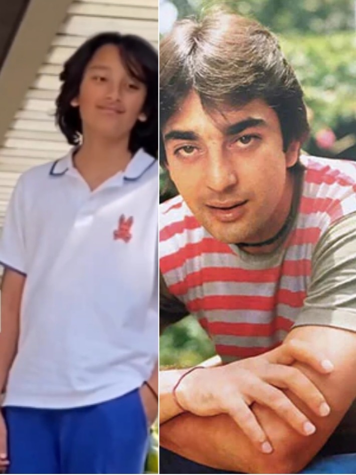 हुबहू संजय दत्त की तरह दिखता है बेटा शहरान, लुक्स देख यूजर बोले- स्टार है बावा