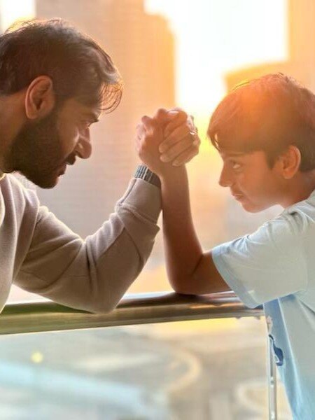 अजय देवगन ने बेटे युग संग लड़ाया पंजा, फैंस बोले- सिंघम V/s लिटिल सिंघम