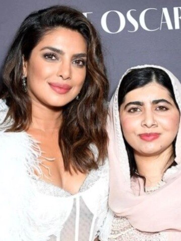 प्रियंका चोपड़ा की प्री-ऑस्कर पार्टी में पहुंची मलाला, पत्नी संग दिखे राम चरण