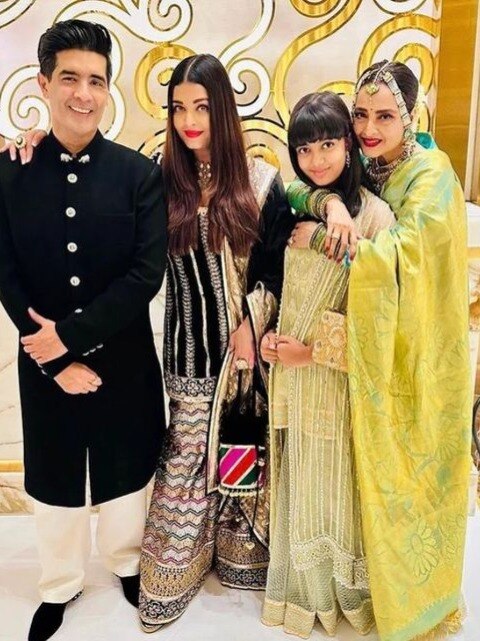 आराध्या बच्चन को रेखा ने लगाया गले, ऐश्वर्या संग दिए पोज, वायरल हुए PHOTOS 