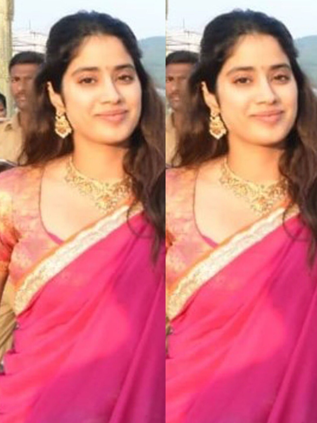 'बॉयफ्रेंड' संग तिरुपति बालाजी में जाह्नवी ने टेका माथा, लहंगा-जूलरी में दिखा सिंपल लुक