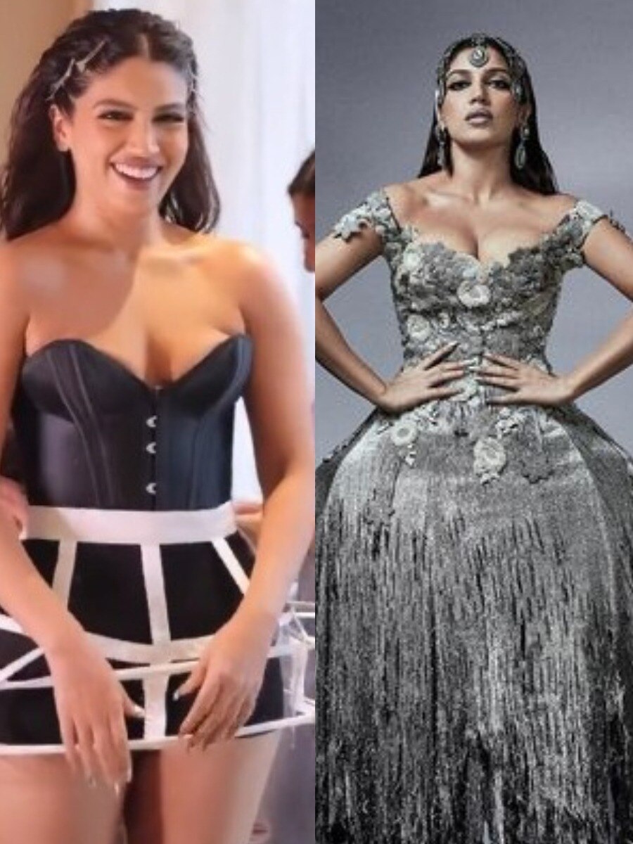 कैसे इस ड्रेस में फ‍िट हुईं भूमि पेडनेकर? पूरी टीम ने मिलकर पहनाई