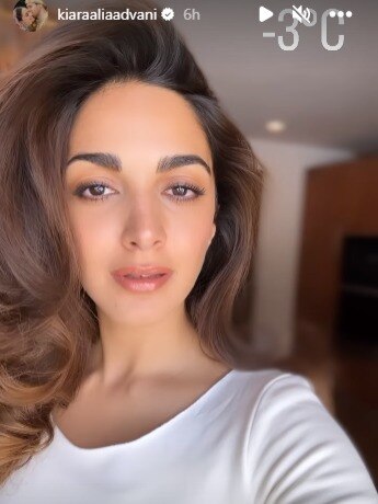 माइनस 3 डिग्री तापमान में शूट कर रहीं कियारा, दिखाया बर्फ से ढके पहाड़ों का नजारा