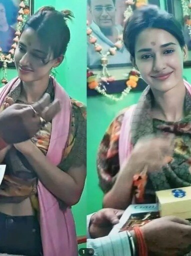 क्रॉप टॉप पर शॉल लपेटकर दिशा ने की गंगा आरती, मॉर्डन कपड़ों में गईं मंदिर, हुईं ट्रोल