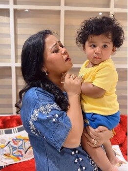 'खाता- पीता बच्चा है गोला', भारती ने रिवील की 1 साल के बेटे की डायट