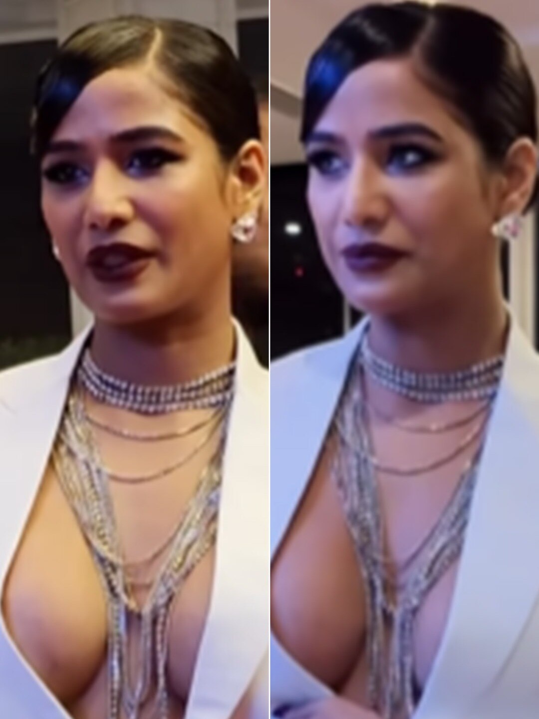 ब्रालेस हुई एक्ट्रेस, Oops मोमेंट से बाल-बाल बची, रिवीलिंग लुक पर हो रही ट्रोल